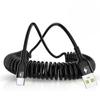 5A Spring Pull Telescopic Fast Charging USB Type C Cable For Samsung Huawei Xiaomi Android Phone Accessories Car USB Data Cable