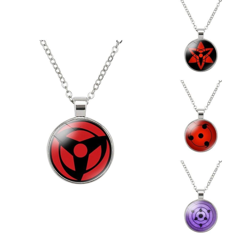 Naruto Time Gem Round Pendant Necklace Chic Mixed Material Fashion Piece