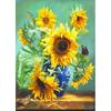 Полный круглый алмаз картина Подсолнух фотографии стразами Алмазная вышивка Роза вышивка крестиком цветок домашний декор