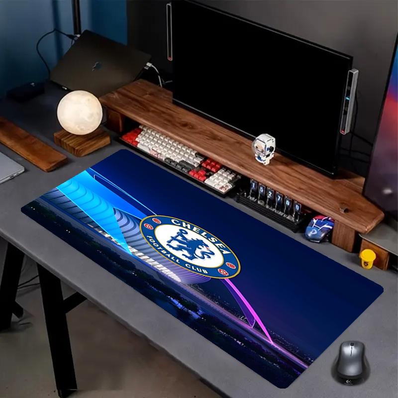 Chelsea F.C Print Mouse Pad, Anti‑Slip Desktop keyboard Mat, for PC Laptop Gaming Working Daily Use, Cool Festival Surprise Gift