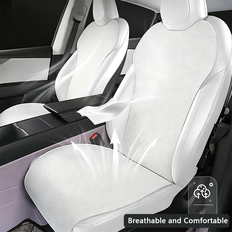 Car Ice Silk Seat Cushion Cover For Tesla Model YL 6-Seater 2026-Now Breathable Comfortable Seat Pad Car Interior Accessories