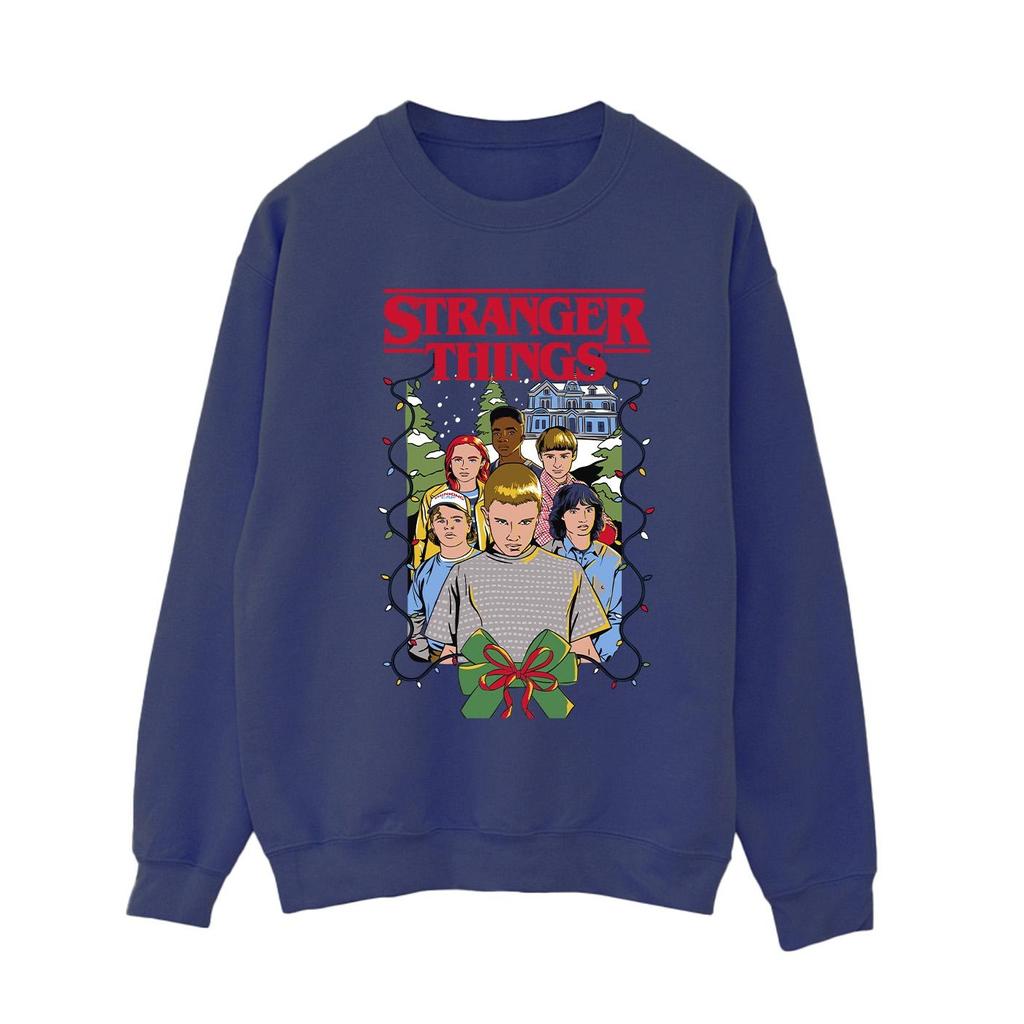 Netflix Womens/Ladies Stranger Things Christmas Poster Sweatshirt