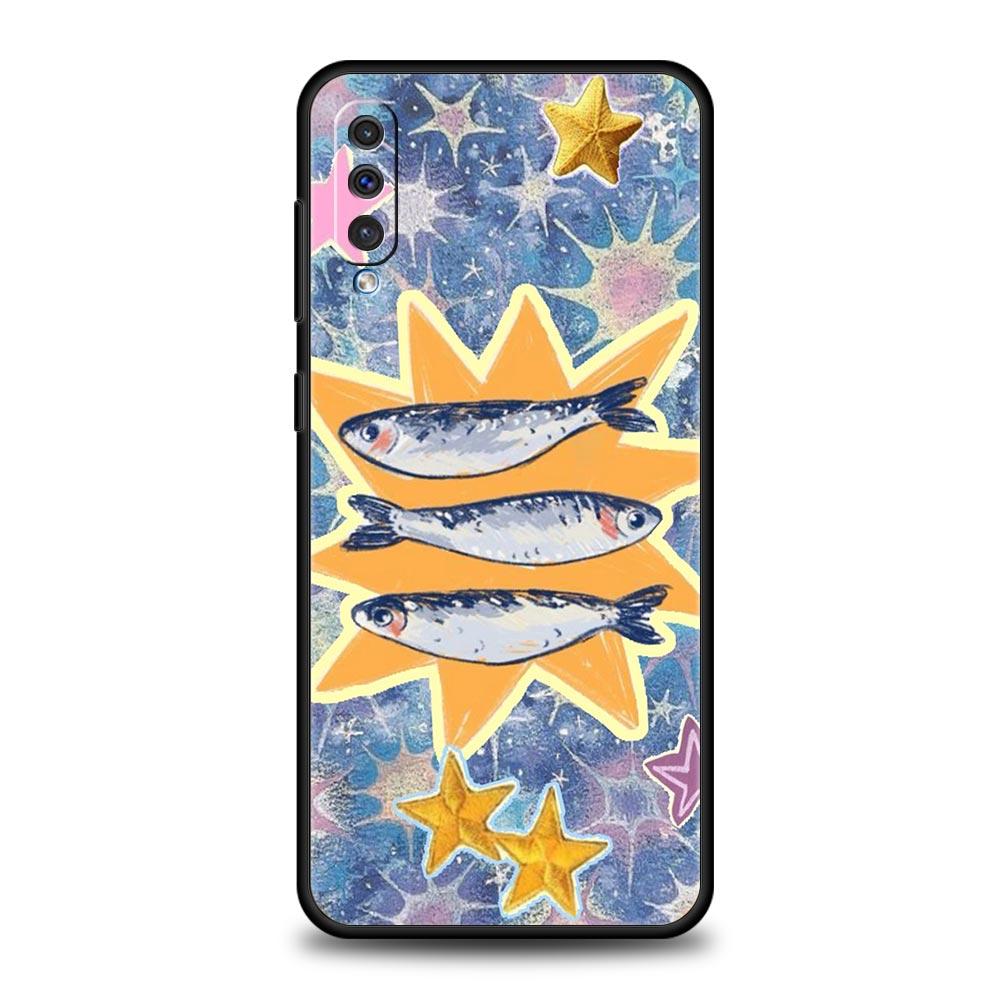 Blue Ocean Fish Phone Case for Samsung Galaxy A56 A36 A26 A16 A34 A24 A42 A22 A20 A12 A40 A30 A10 5G Soft TPU Cover Shell Fundas