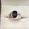 Black Onyx Oval Cut Gemstone With 925 Sterling Silver Ring For Men's #A828 JL375666928282