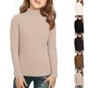 Children's Fashionable And Casual Half-high Collar Bottoming Knitted Long-sleeved Bottoming Shirt Top