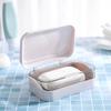 Ящик для хранения с дренажным отверстием, откидная крышка, мыльница, общежитие, мыльница, домашний контейнер, держатель для мыла, пластиковый мыльница