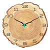 Arabic Numeral Design Rustic MDF Decorative Wall Clock 12 Inch Decorative Handmade Round MDF Big Wall Clock