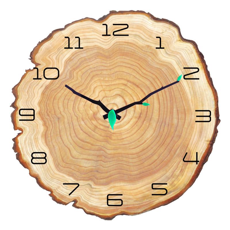 Arabic Numeral Design Rustic MDF Decorative Wall Clock 12 Inch Decorative Handmade Round MDF Big Wall Clock