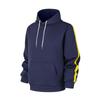 Casual Hoodie with Side Stripe Decoration - Adjustable Drawstring, Kangaroo Pocket, Soft Fabric, Suitable for Daily Urban Casual Wear