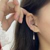 1 пара C-образных металлических клипс-серьг с кисточками в форме слезы для женщин Без проколов Каффы Клипсы для хряща Модные ювелирные изделия Подарки