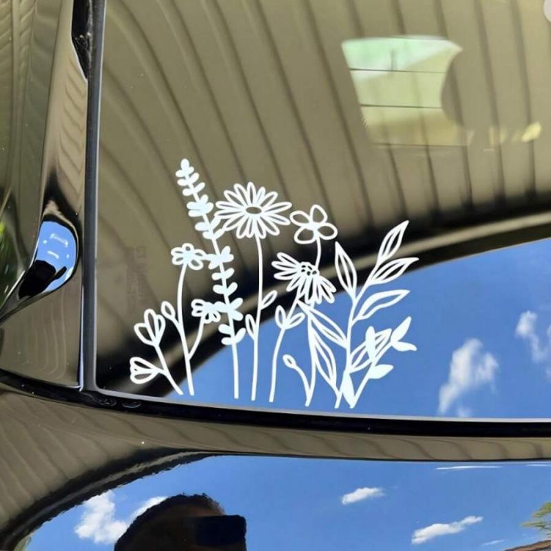 2026 S3741 Waterproof Plant Design Car Sticker