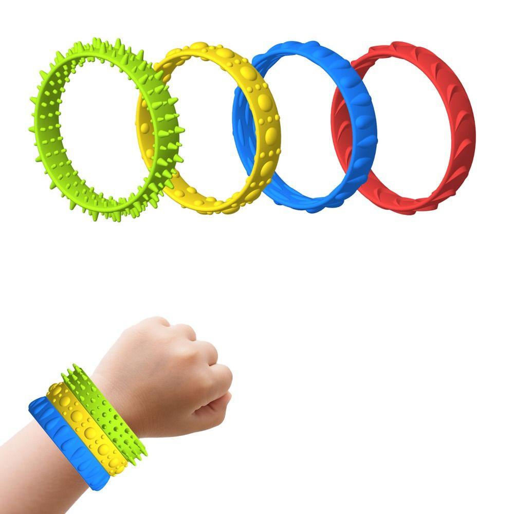 Soft Material Sensory Hand Ring Toys Flexible Design Silent Decompressors Bracelet  Home Relaxation