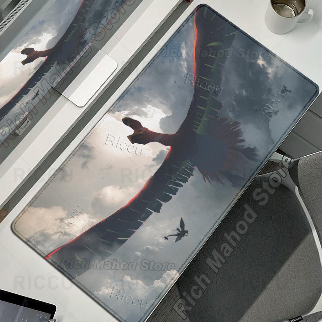 Large Pokemon Playpad Ho Oh Mouse Pad Desks Accessories Office Computer Desk Mat Speed Keyboard Gamer Carpet Gaming accessories