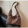 Leopard Print Bag Women's Large-capacity New Autumn and Winter Matte Retro Shoulder Mother and Child Bag Commuting