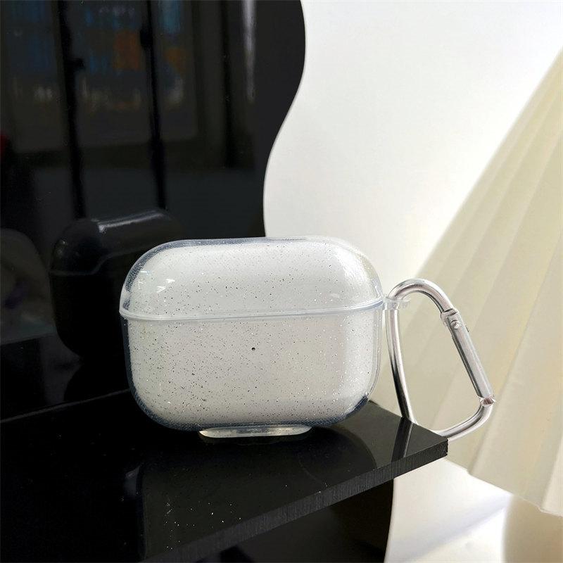 Прозрачный простой чехол с блестками, чехол для Airpods 1/2, силиконовый чехол для Airpods Pro, чехол для Airpods 3
