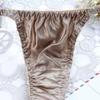Women's Sexy Pure Silk Thongs Briefs Bikinis Underwear G-String Panties Comfortable Healthy