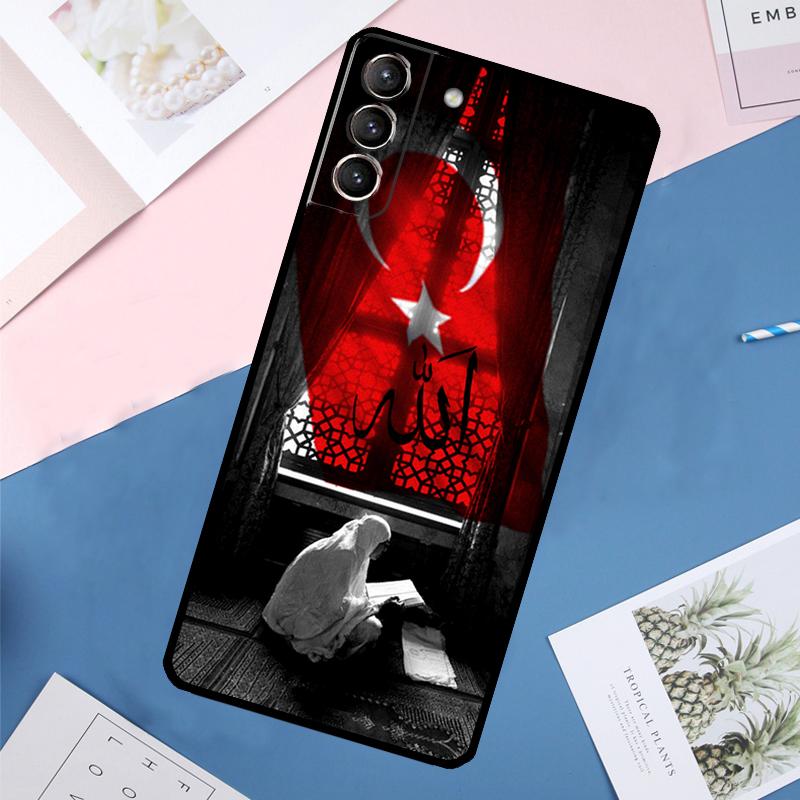 Чехол Турецкий Флаг Турции для Samsung Galaxy S24 S23 S22 Ultra S20 S21 FE S8 S9 S10 Plus Note 10 20 Ultra