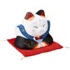 Yakushi Kiln Nishikisai Fukusuke Lucky Cat 4 Height 12cm 7845 No.