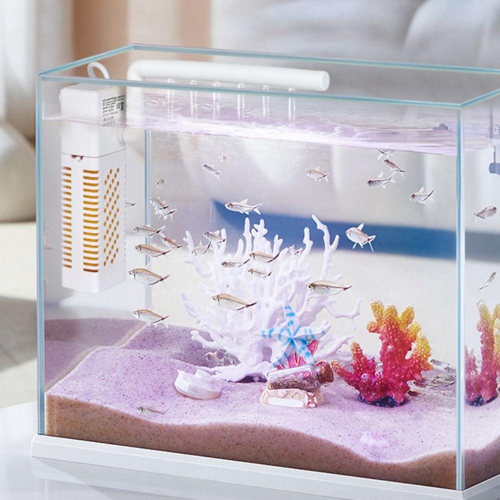 USB Погружной Аквариумный Фильтр Бесшумный Аэратор Создатель Волн Аквариумный Внутренний Фильтр Аквариум