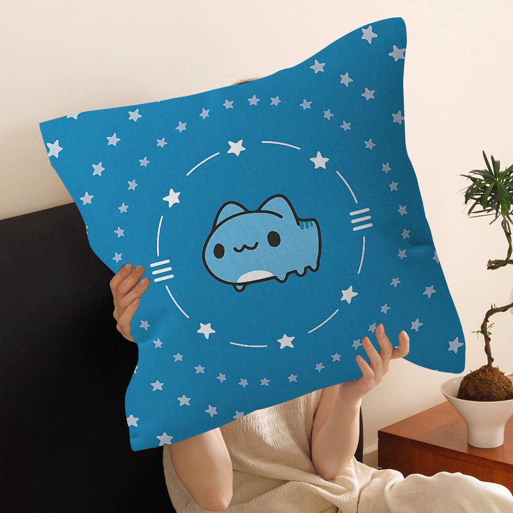 Cartoon B-Bugcat Capoo Personalized Pillow Cover Kids Bedroom Wild Party Decor Pillowcase Kid Birthday Shower Gift