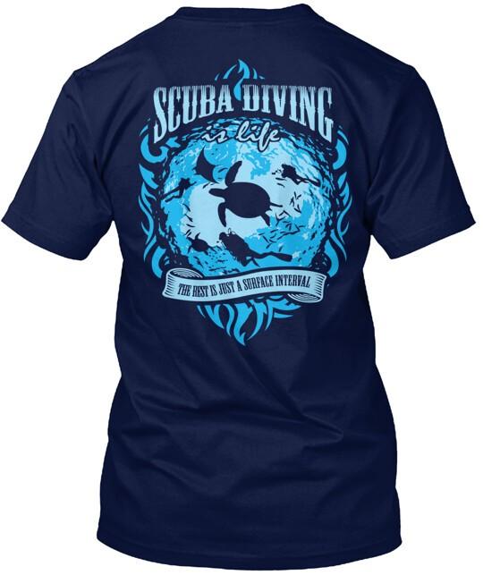 Футболка Scuba Diving is Life Сделано в США Размеры от S до 5XL