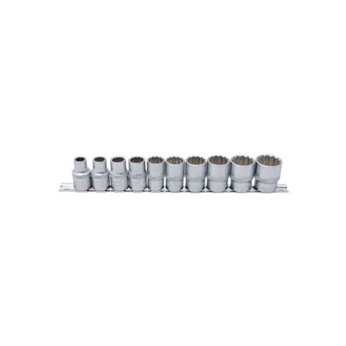 Jeu de douilles douze pans BGS TECHNIC - 12,5 mm - 10 pcs - 9114