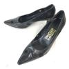 Pointed Toe Pumps Size 5.5C 22.0 Black High Heel Shoes Pumps(USED)