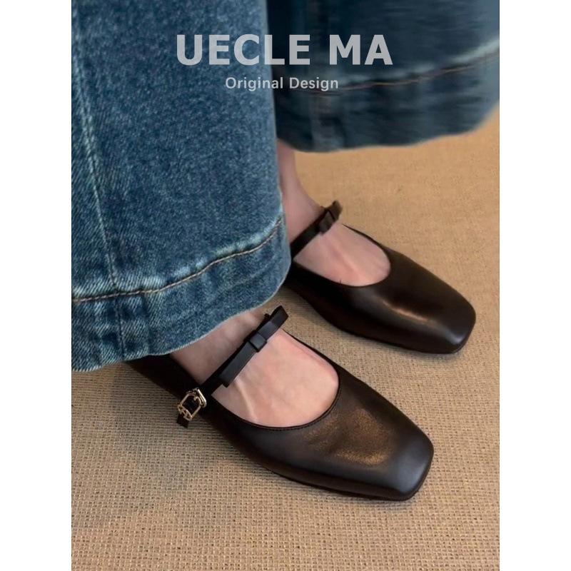 Версия из овчины~ Кожаный бант Французский пояс Туфли Мэри Джейн женские ретро балетки на плоской подошве вечерние туфли