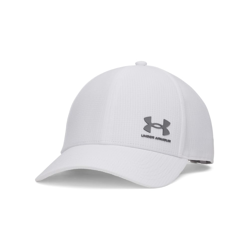 UNDER ARMOUR UA ArmourVent Adjustable Cap 1383440 White Steel ONE SIZE Iso-Chill