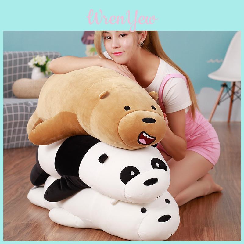 We Bare Bears Pillow Cartoon Bear Grizzly Bear Panda Soft Stuffed Plush Toy Doll Premium And Soft