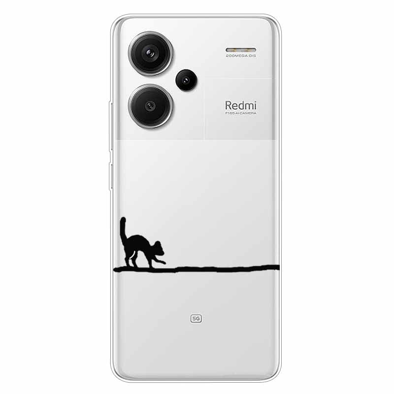 Чехол для Redmi Note 13 Pro Plus 5G, прозрачный мягкий силиконовый чехол-бампер для Xiaomi Redmi Note 13 Pro+ 5G, Funda