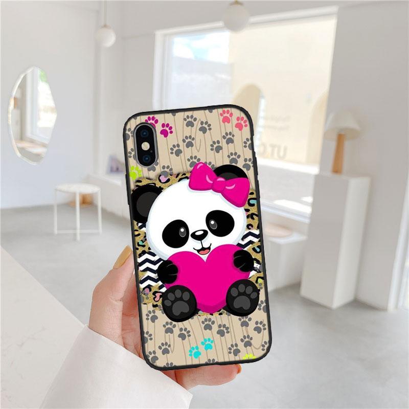 PP16 Мультяшный чехол-панда для Samsung Galaxy A11 A12 A13 A15 A52S A53 A55 A56 A70 A71 A72 A73 F06 F16 F56 S10 Plus S10e