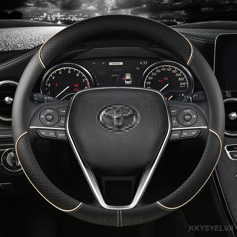 Чехол из микрофибры под кожу на руль автомобиля для Toyota Corolla Avensis Yaris Rav4 Hilux Auris 2013 2014 2015 Автоаксессуары