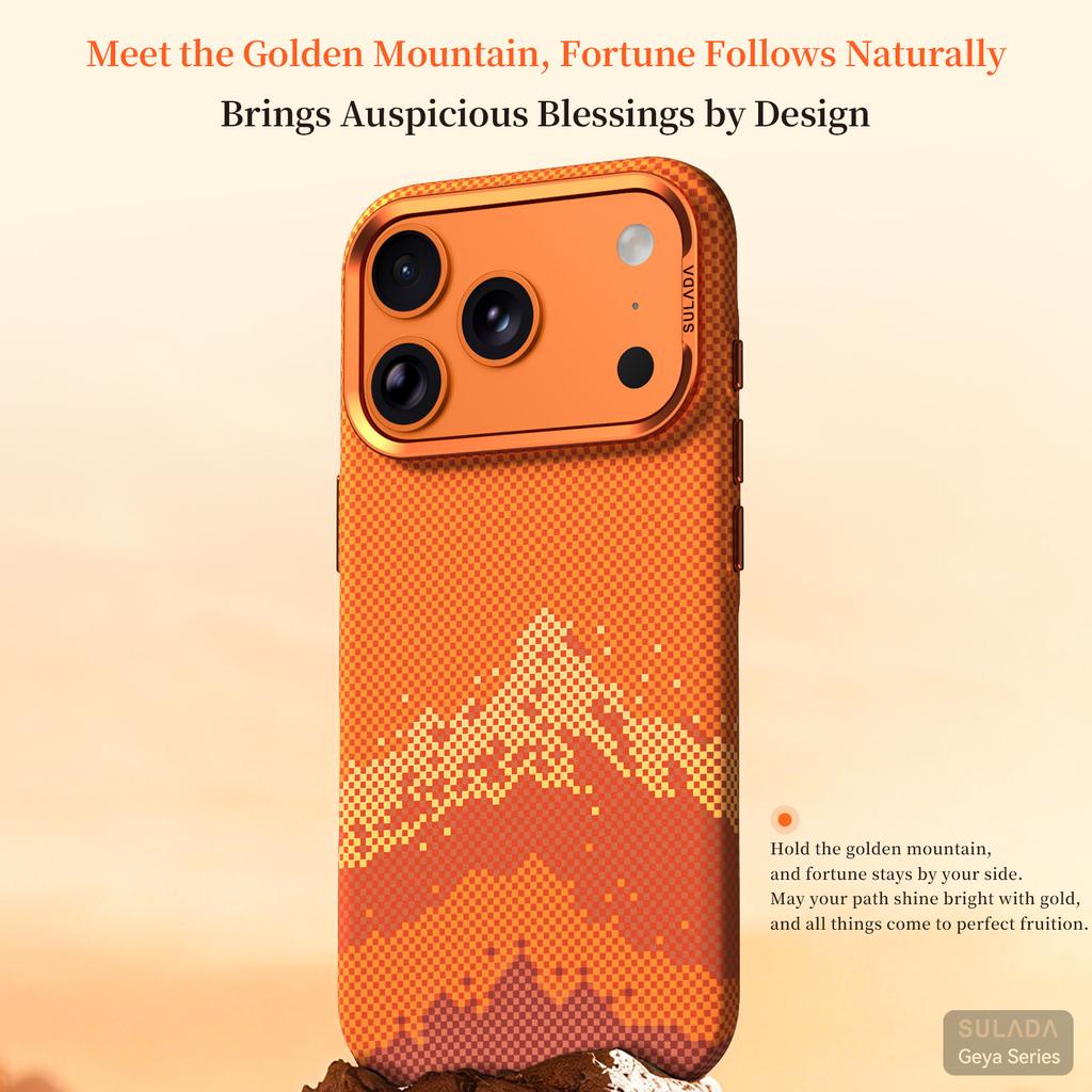 For iPhone 17 Pro Max Magnetic Wireless Charging Case for iPhone 17 Pro Max Metal Lens Frame&independent Buttons Pc Hard Shell