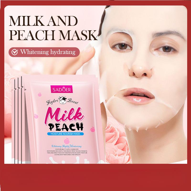 Увлажняющая и питательная маска SADOER Milk & Peach Увлажняющая и омолаживающая маска