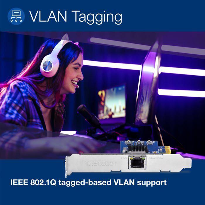 Сетевой адаптер Trendnet 2.5gbase-t pcie черныйКастомизация ПК 2.5GBASE-T PCIE СЕТЕВОЙ АДАПТЕР 244855