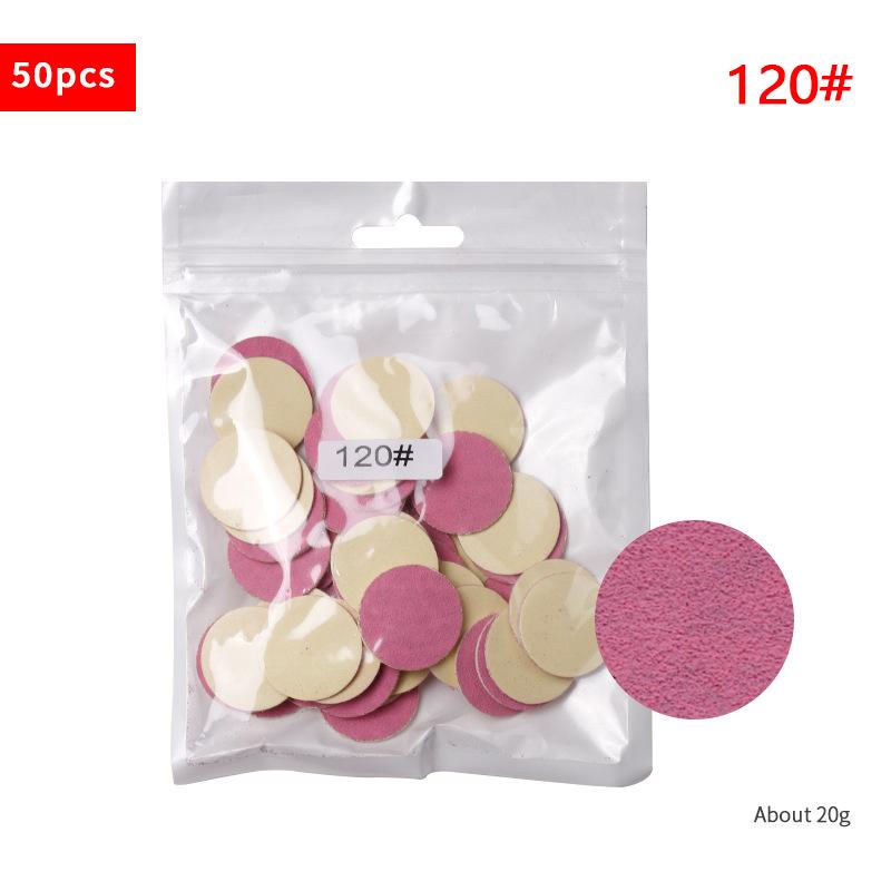 50 шт. сменная шлифовальная бумага 25 мм, сверло для ухода за ногтями для педикюра, маникюра и ухода за ногами