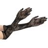 Sexy Mesh Floral Stretchy Lace Gloves Fancy Dress Christmas Halloween Gloves Gothic Punk Mittens