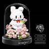 Animal Garden Building Blocks Potted Plants Roses Building Toys Desktop Ornaments  Birthday Gifts