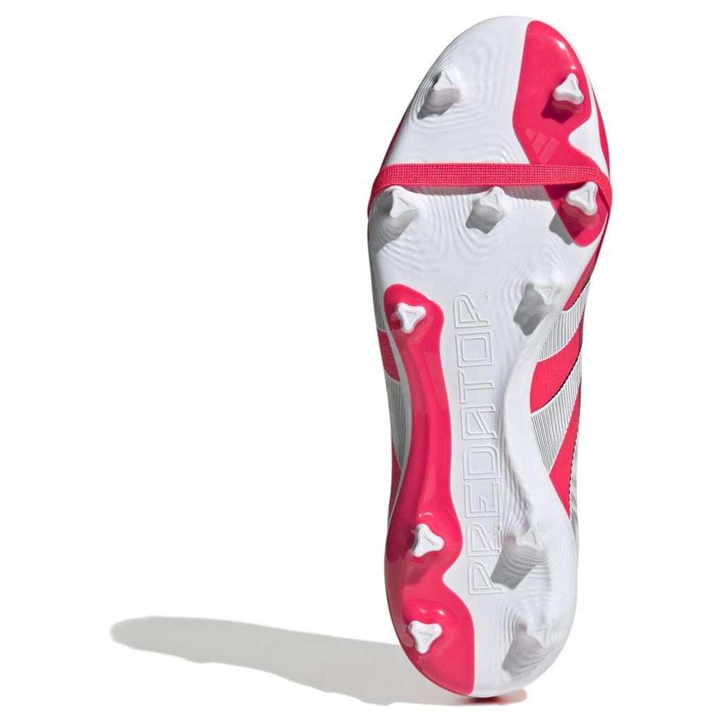 adidas Кроссовки Predator League Foldover Tongue FG MG Pure Victory Pack для мужчин, ярко-красные, облачно-белые, сердцевинно-черные ID1319