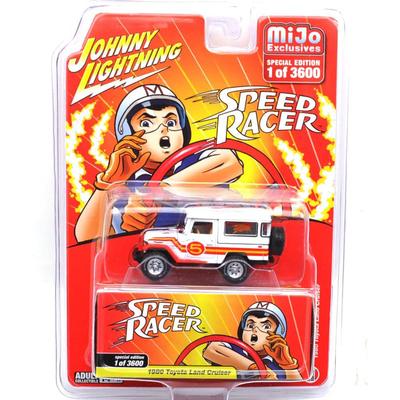 JOHNNY LIGHTNING Масштаб 1/64 MiJo TOYS Ограниченная серия - 1980 Toyota Land Cruiser - Гонщик Спиди