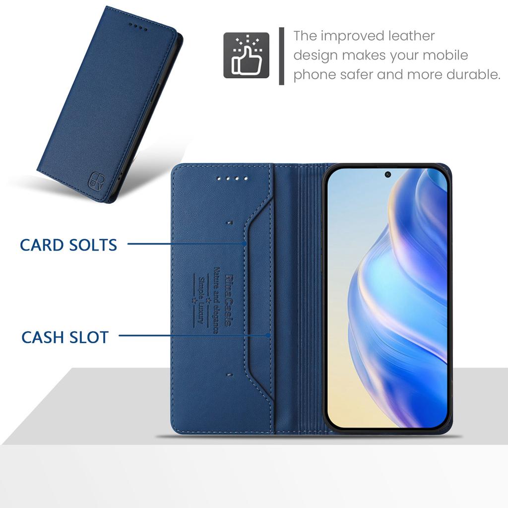 Для Oppo A92s,A72,A52,A54,A74,F19,Reno6 Lite,A94,A15,A94,Reno8,Reno9,A98... Премиальный чехол-кошелек из искусственной кожи, ударопрочный и с блокировкой RFID