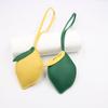 Fruit Lemon Keychain Car Keyring Bag Pendant Cute PU Leather Hanger  Women