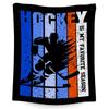 Ice Hockey Hockey Printed Flannel Blanket Soft Versatile Blanket For Bed Sofa Travel Creative Gift Blanket