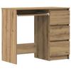 VidaXL Bureau chêne artisanal 90x45x76 cm bois d'ingénierie 861143