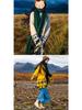 Women's Yellow Ethnic Tassel Knit Cardigan Coat