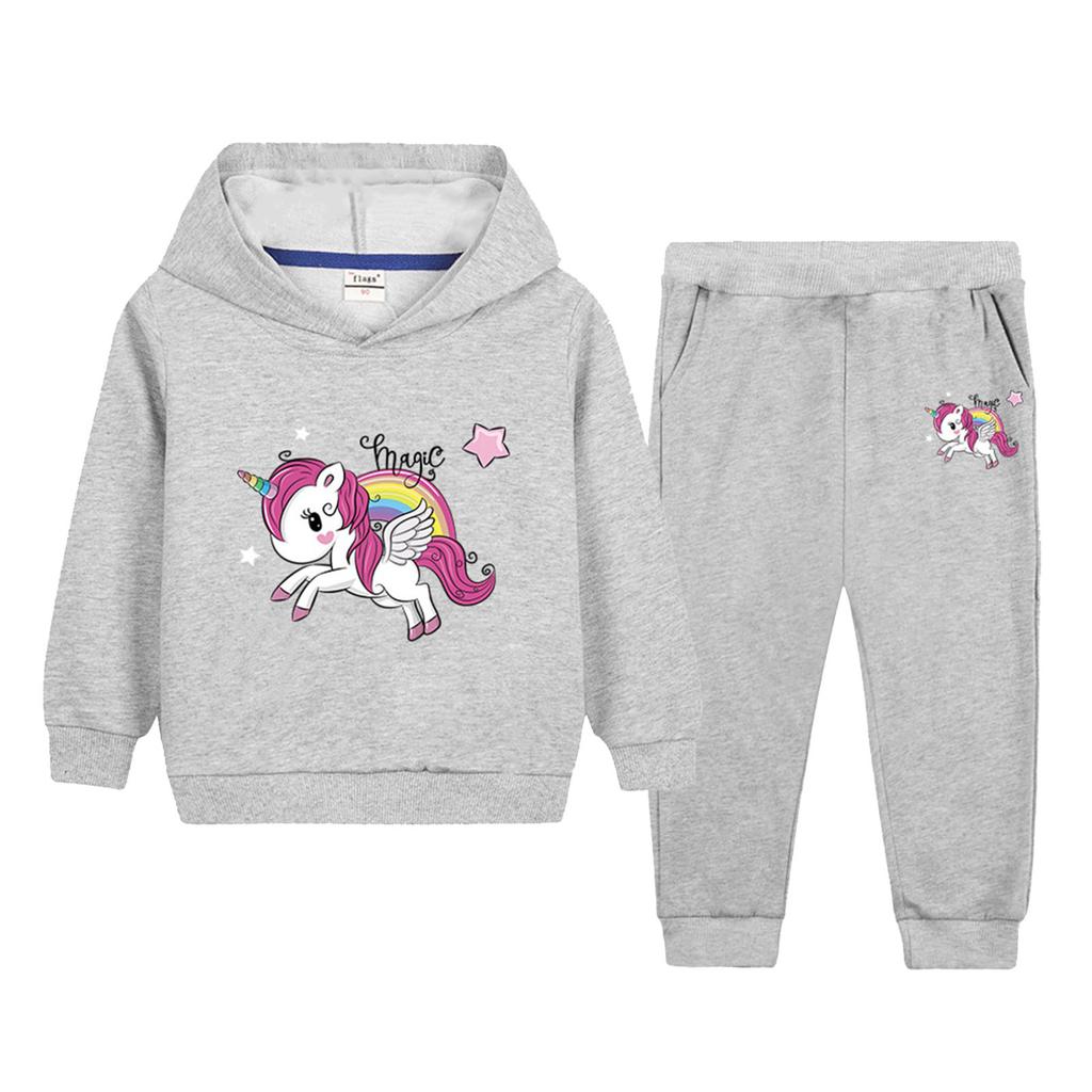 Комплекты детской модной одежды: толстовка со штанами, спортивный костюм, толстовка с капюшоном для девочек, комплект из 2 предметов, повседневная одежда для бега
