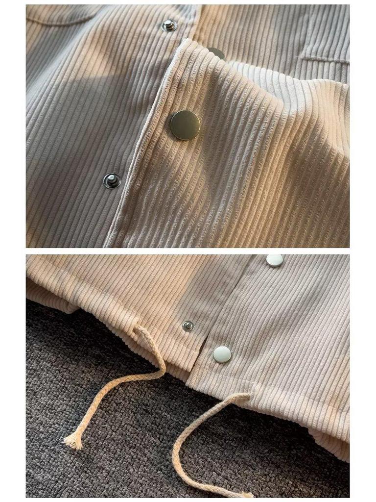 Men's 2023 Corduroy Jacket: Retro American Workwear Style for Spring & Autumn