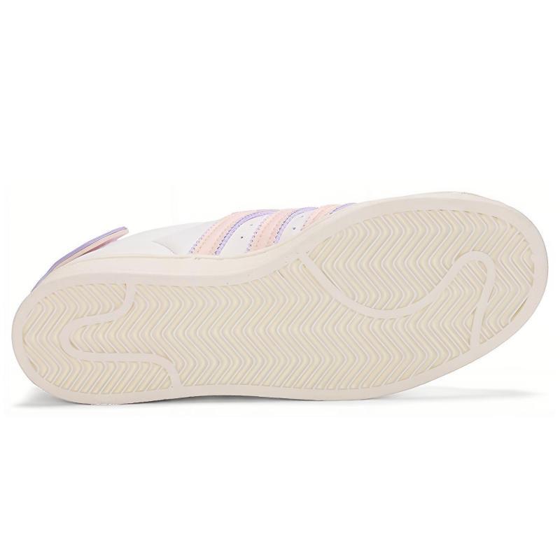 Adidas Оригинальные кроссовки Superstar 'Белые Фиолетовые Розовые' Женские H03727