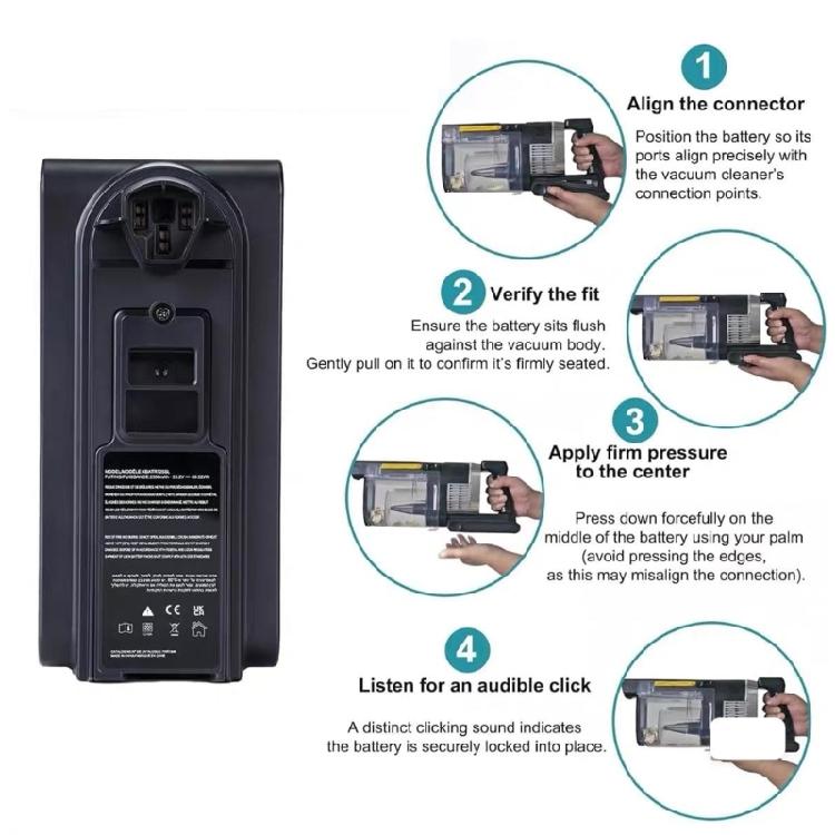 Аккумулятор XBATR725SL 2350 мАч 25,2 В для беспроводного пылесоса IZ862H UZ865H IZ840H IZ862HC UZ865HCCO Замена